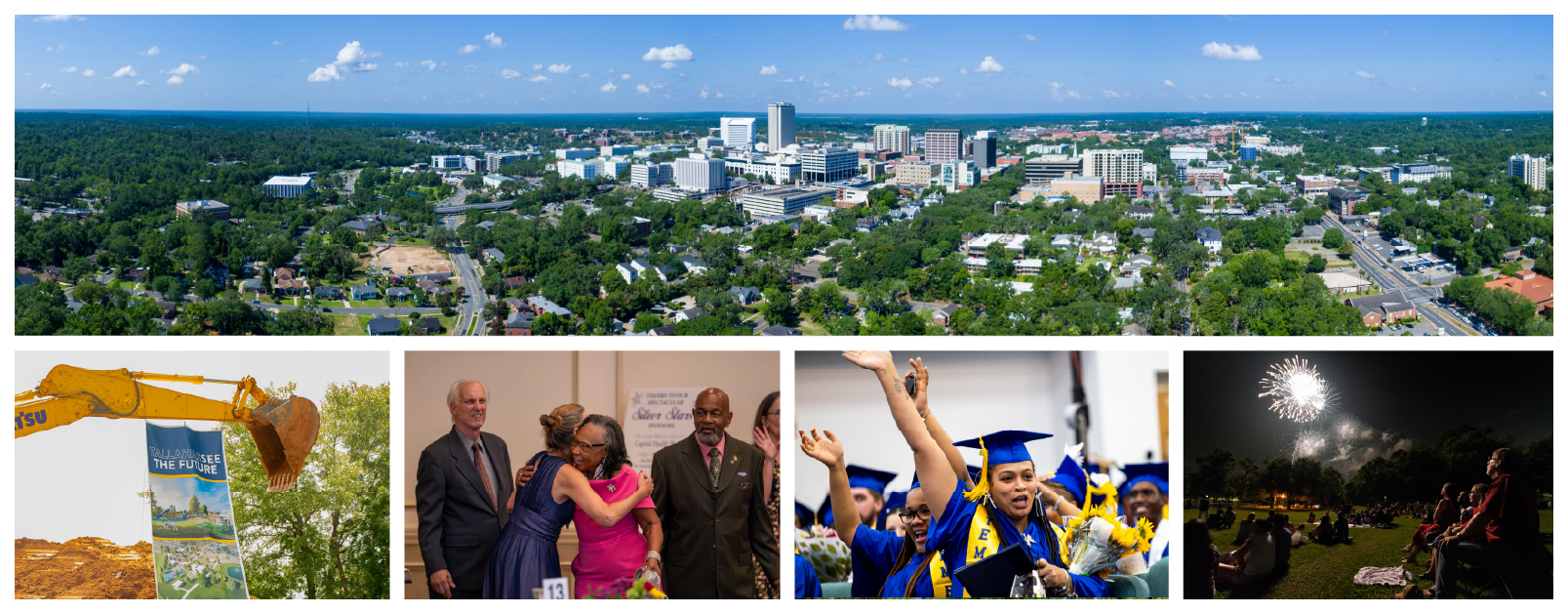 Images of the City of Tallahassee in a collage